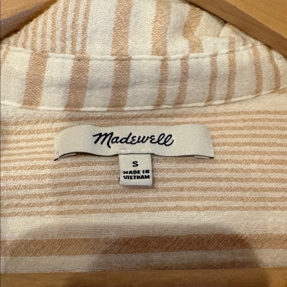 Madewell Striped Gauze Popover top - Picture 4 of 5